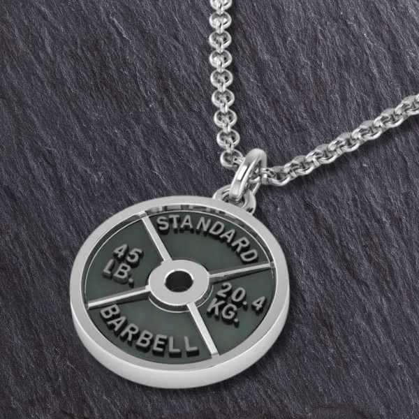 Crossfit Standard Weight Plate Pendant - Sports Jewelry