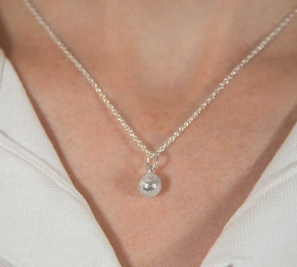 Volleyball Netball Studs and 3D Pendant Gift Set - Sports Jewelry