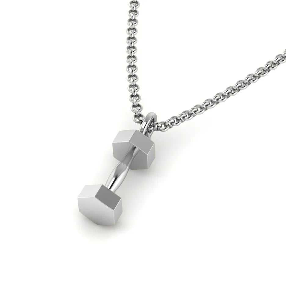 Crossfit Barbell Pendant - Sports Jewelry