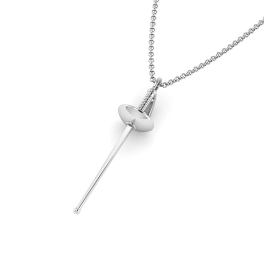 Fencing Saber Pendant - Sports Jewelry