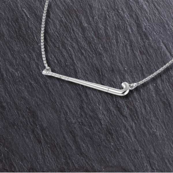 Field Hockey Stick Necklace - Sports Jewelry