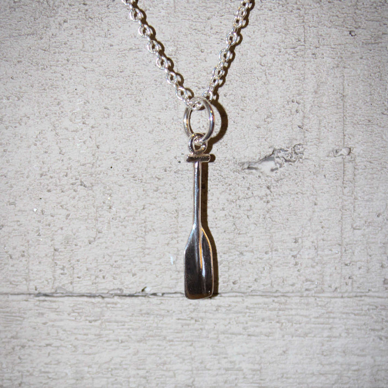 Canoe Full Paddle Pendant - Sports Jewelry