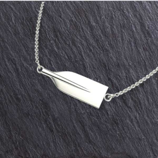 Canoe Paddle Chain Necklace - Sports Jewelry