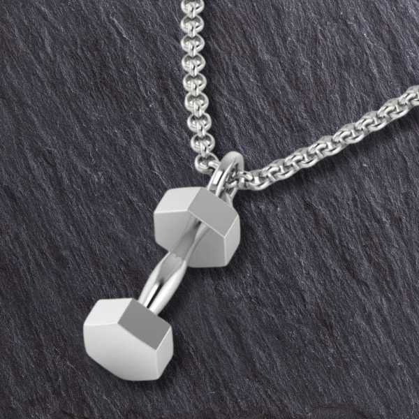 Crossfit Barbell Pendant - Sports Jewelry