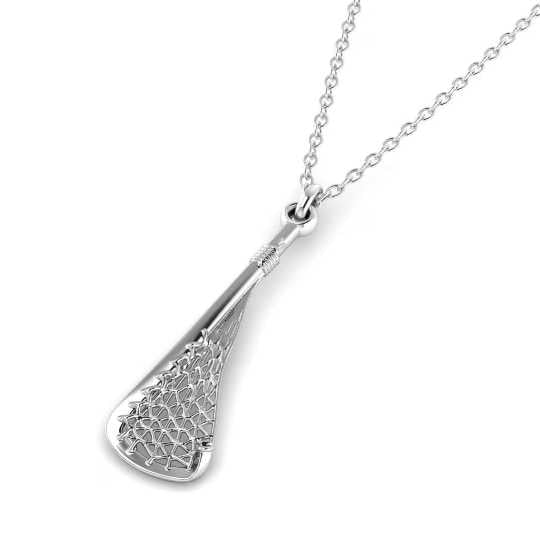 Lacrosse Creator Game Stick Pendant - Sports Jewelry