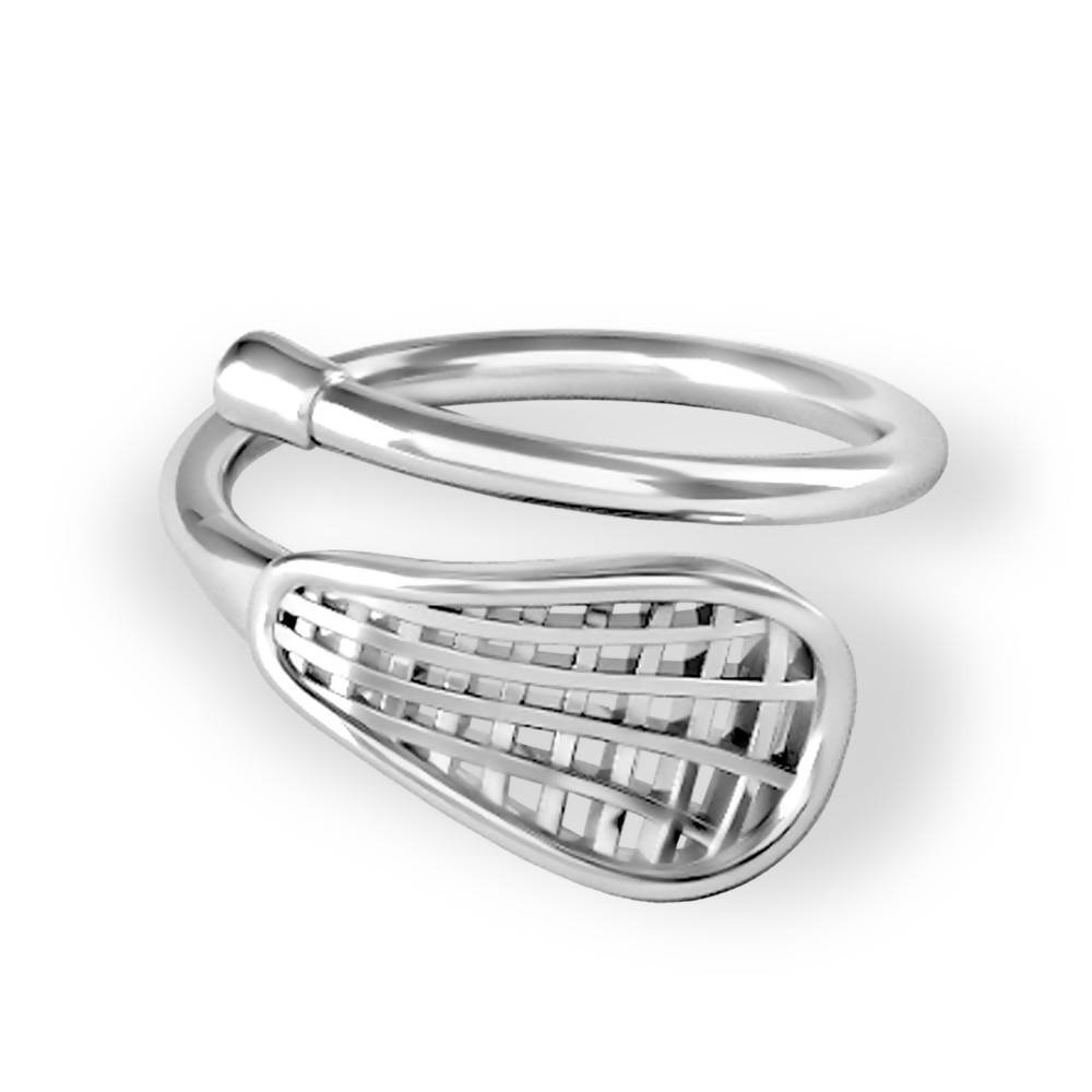 Lacrosse Girls Stick Ring - Sports Jewelry