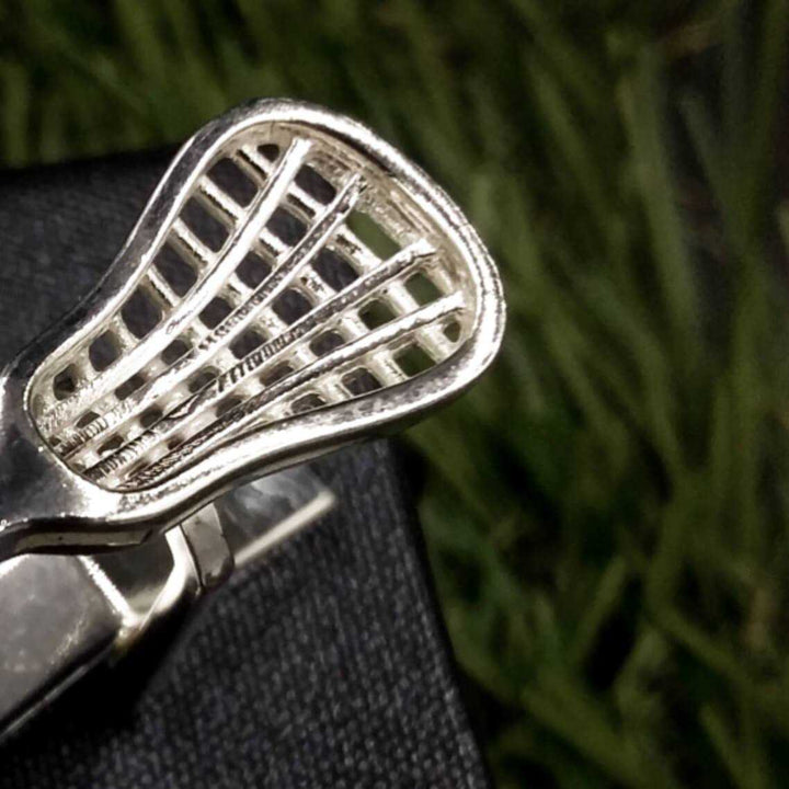 Lacrosse Head Cufflinks - Sports Jewelry