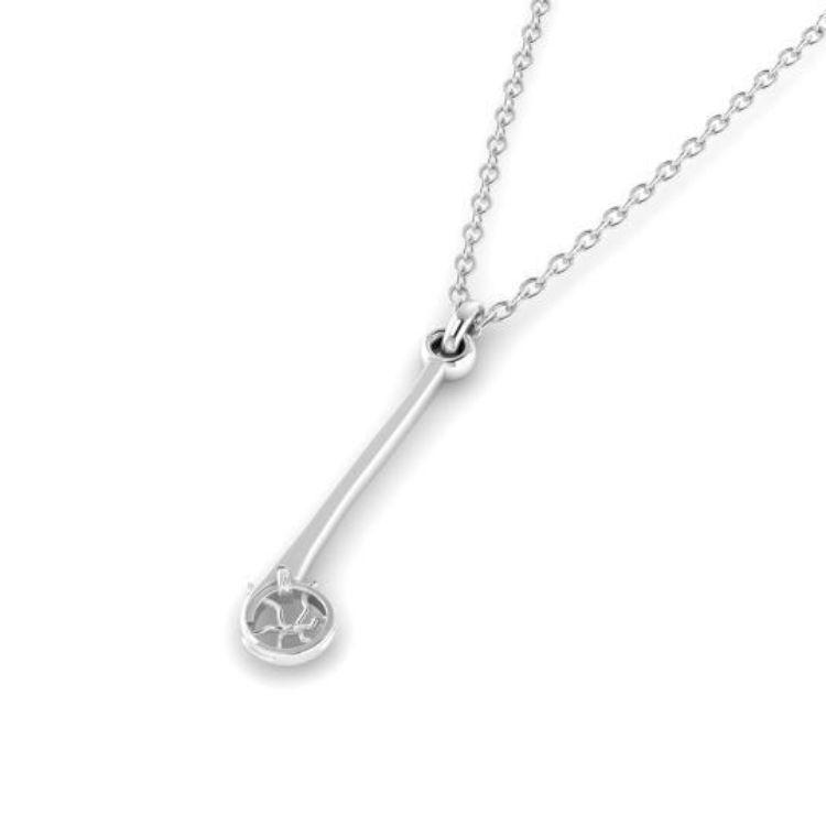 Lacrosse Stickball Pendant - Sports Jewelry