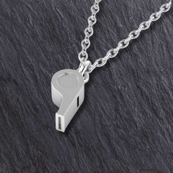 Lacrosse Whistle Pendant - Sports Jewelry