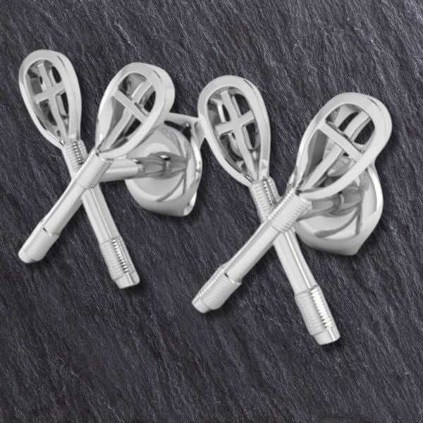 Lacrosse Wooden Stick Earrings - Sports Jewelry