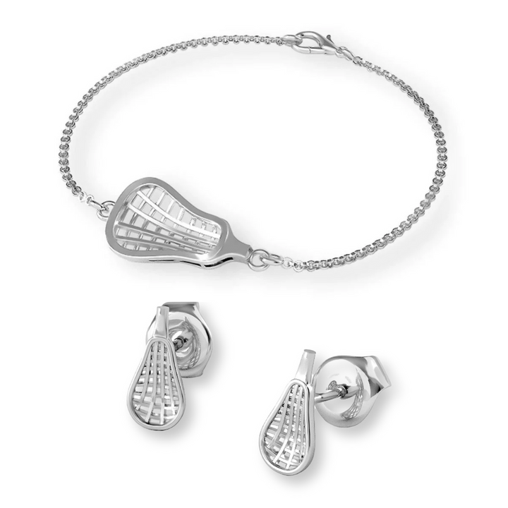 Lacrosse Special Earrings+ Bracelet Gift Set