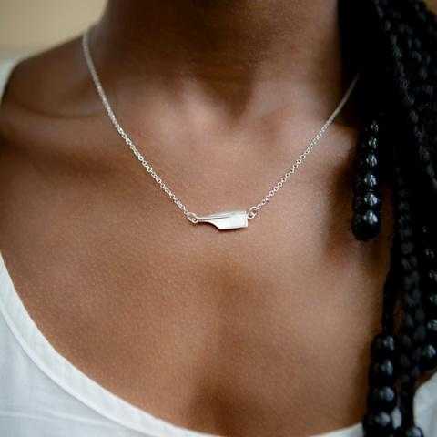 Rowing Chain Necklace - Sports Jewelry