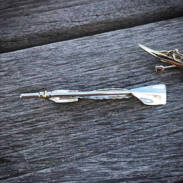 Rowing Cleaver Oar Tie Tack - Sports Jewelry