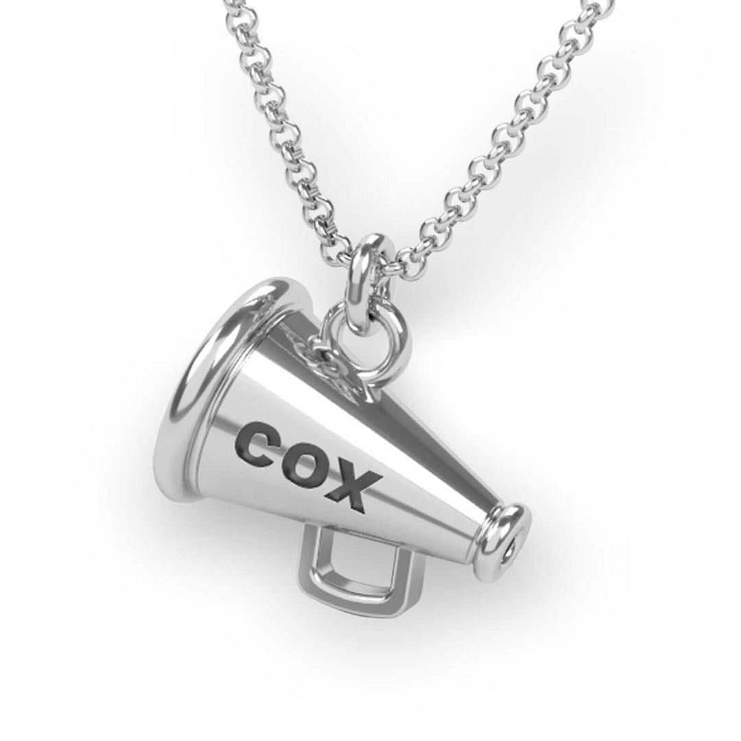 Rowing Coxswain Megaphone Pendant - Sports Jewelry