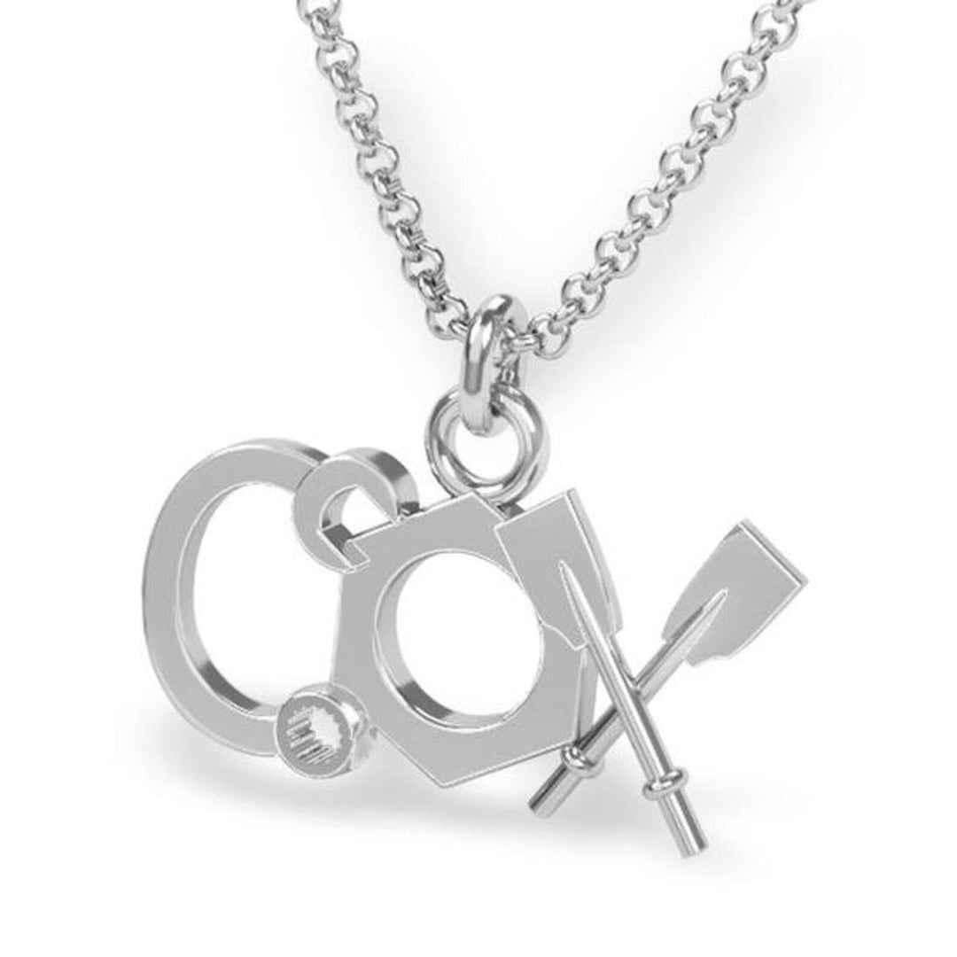 Rowing Coxswain Pendant - Sports Jewelry