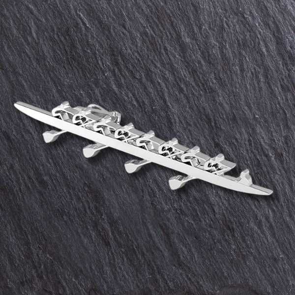 Rowing Eight Tie Tack - Sports Jewelry