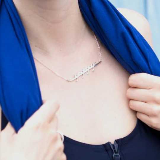 Rowing Eight With Coxswain Necklace - Sports Jewelry