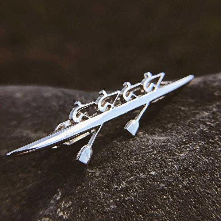 Rowing Four Tie Tack - Sports Jewelry