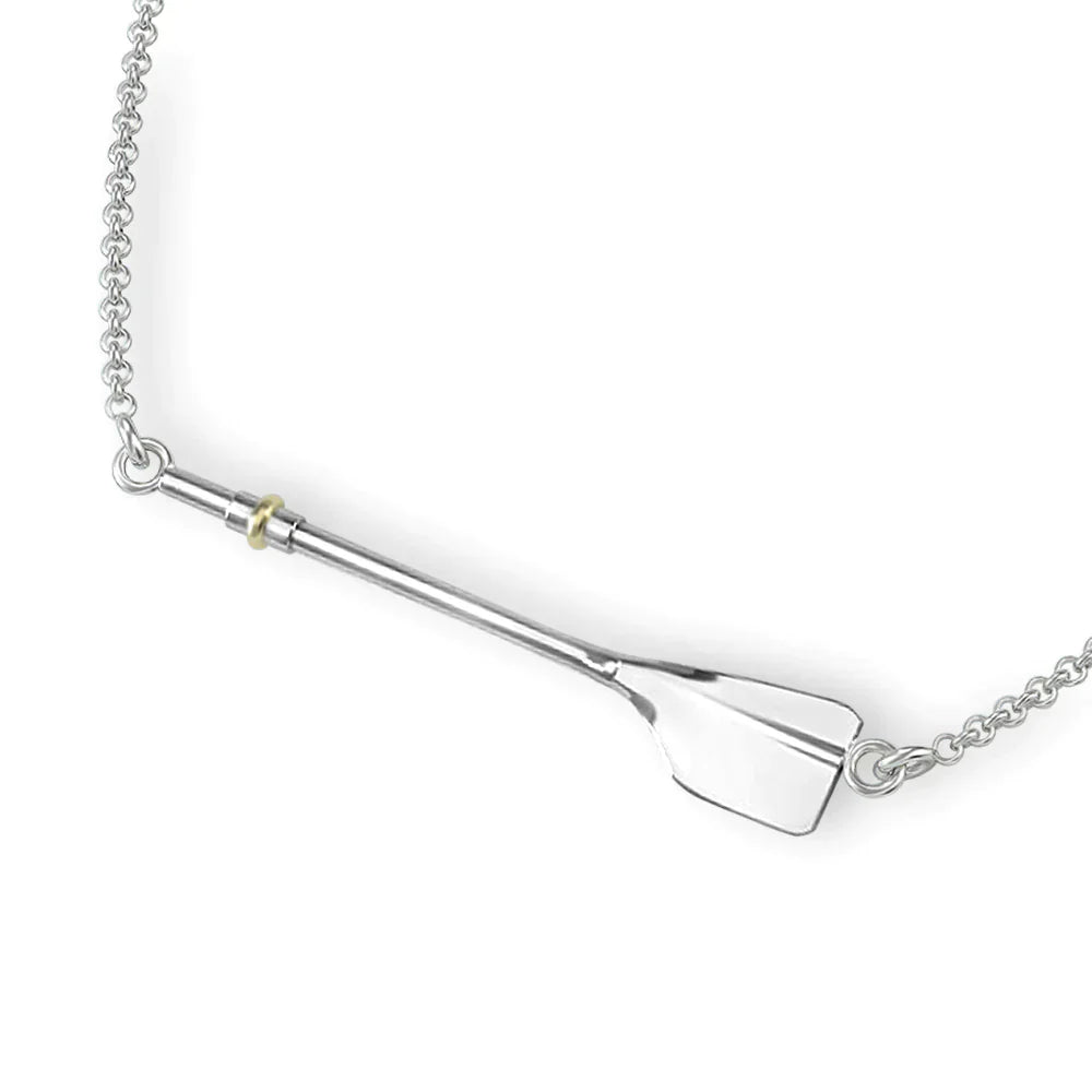 Rowing Full Oar Necklace - Sports Jewelry