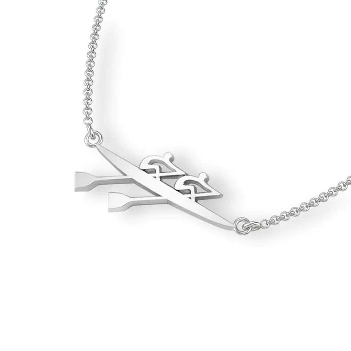 Rowing Necklace Double Scull - Sports Jewelry