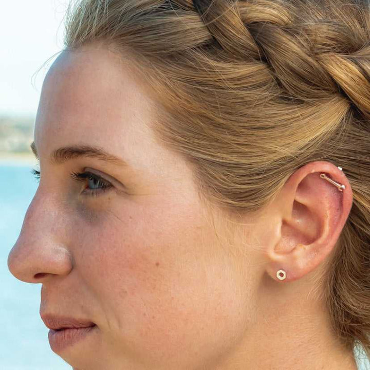 Rowing Nut Earrings - Sports Jewelry