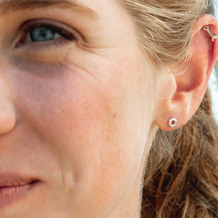 Rowing Nut Earrings - Sports Jewelry