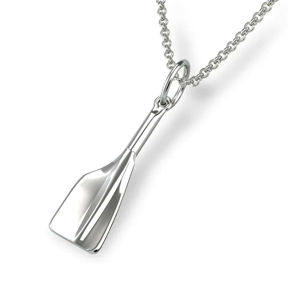 Rowing Oar Blade Pendant - Sports Jewelry