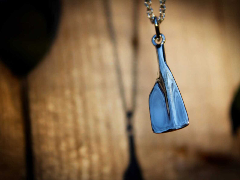 Rowing Oar Blade Pendant - Sports Jewelry