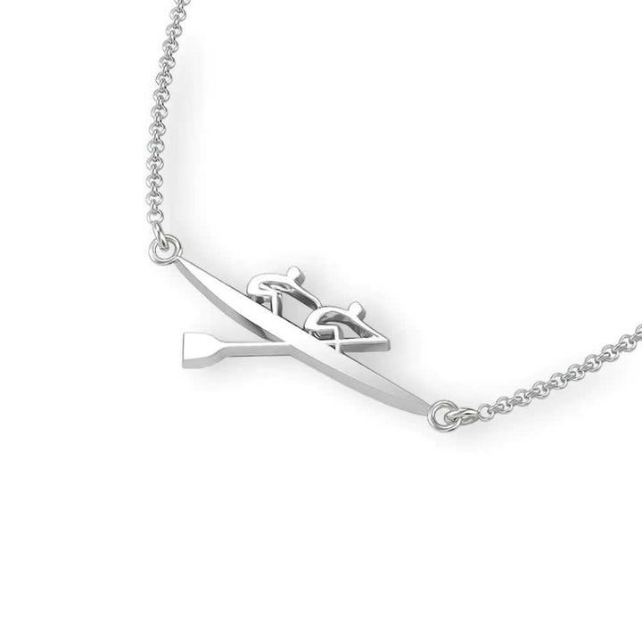 Rowing Pair Necklace - Sports Jewelry