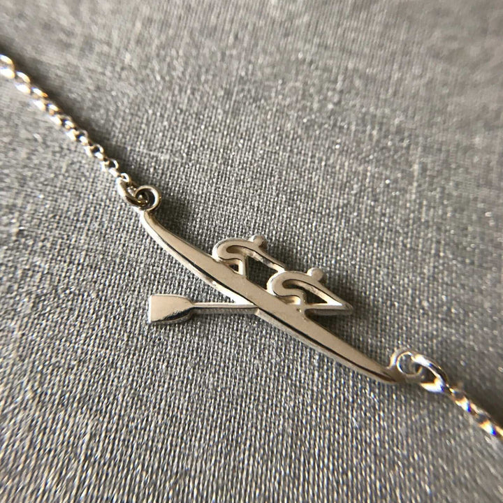 Rowing Pair Necklace - Sports Jewelry