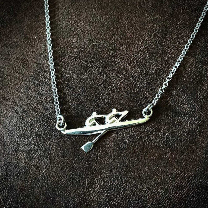 Rowing Pair Necklace - Sports Jewelry