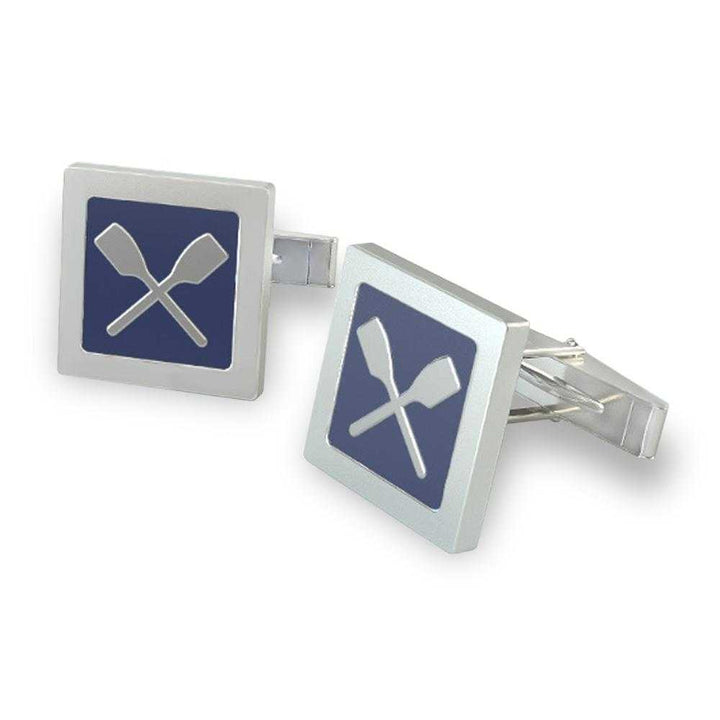 Rowing Quadrato Cufflinks - Sports Jewelry