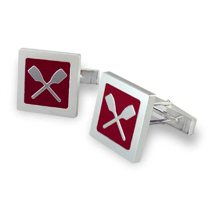 Rowing Quadrato Cufflinks - Sports Jewelry