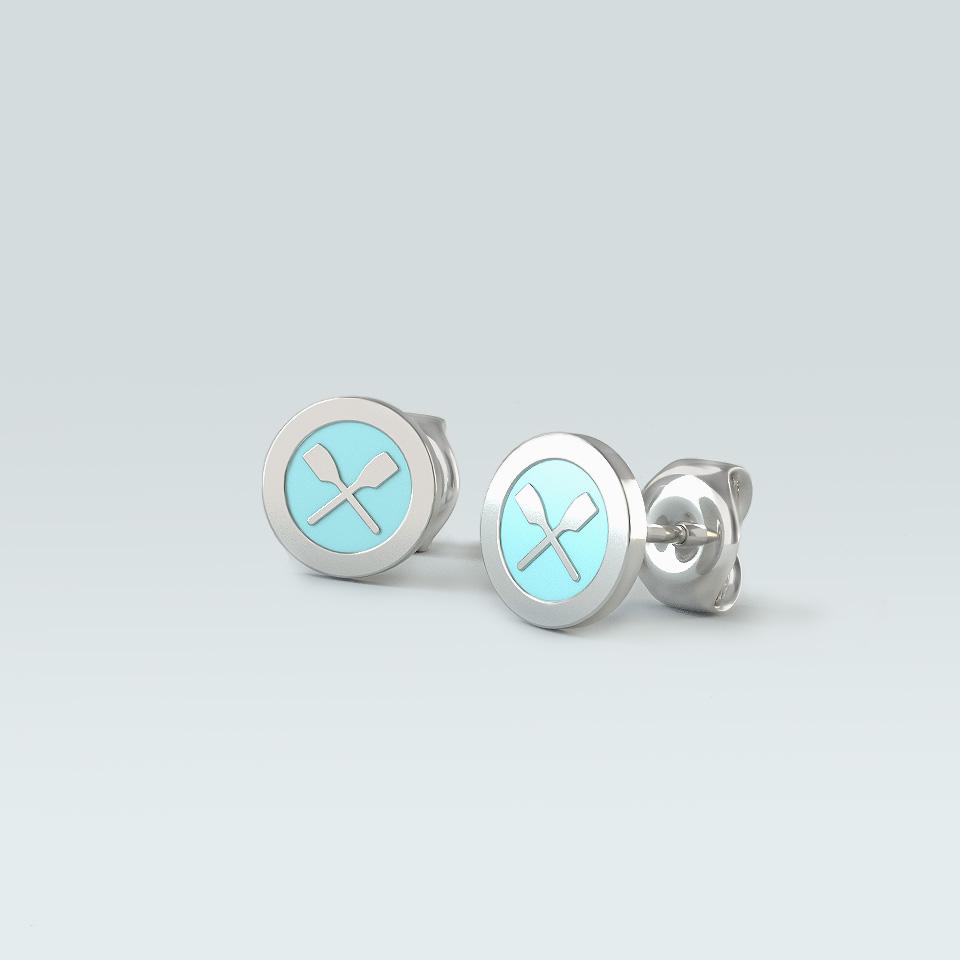 Rowing Rolo Earrings - Sports Jewelry