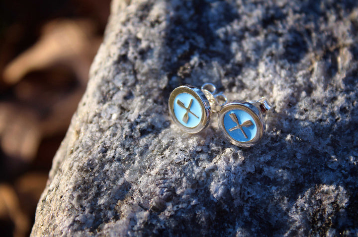 Rowing Rolo Earrings - Sports Jewelry