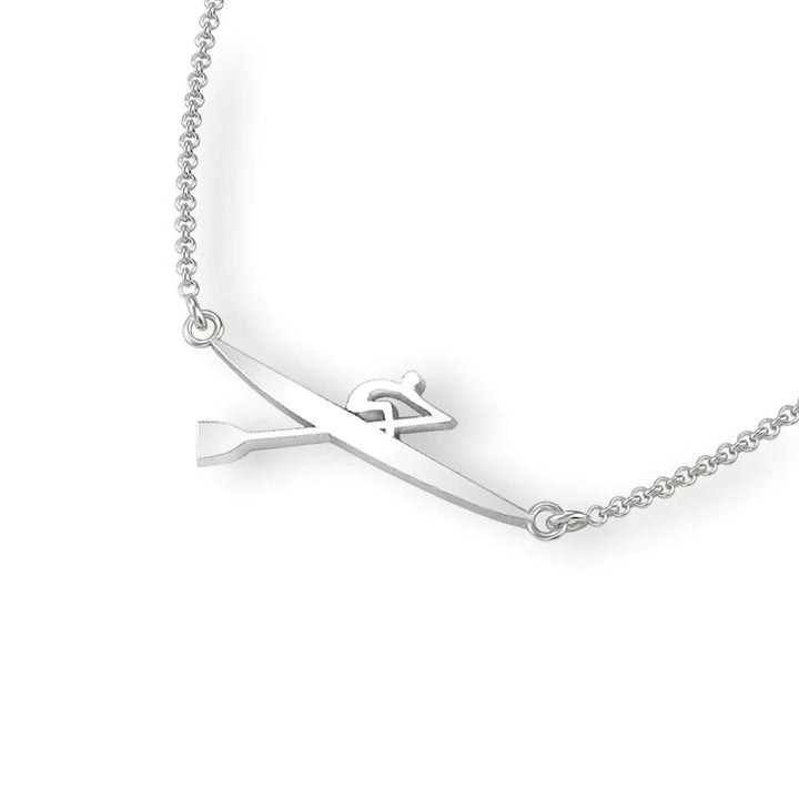 Rowing Single Scull Necklace - Sports Jewelry