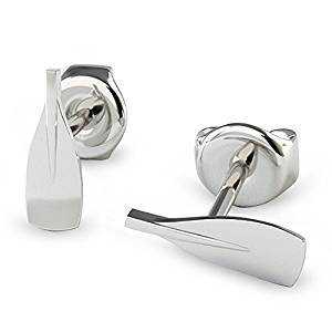 Rowing Small Blade Earrings - Sports Jewelry