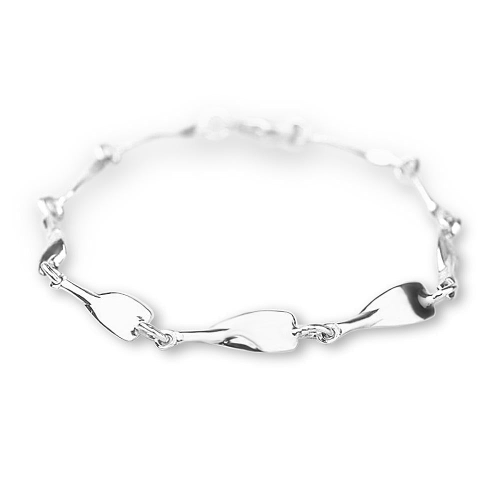 Rowing Small Oar Bracelet - Sports Jewelry