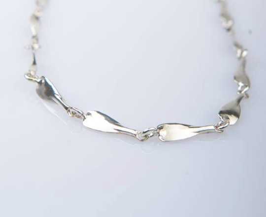 Rowing Small Oar Link Necklace - Sports Jewelry