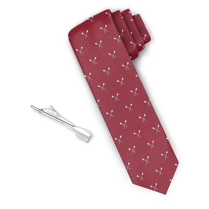 Rowing Tie and Tie Tack Gift Set - Sports Jewelry