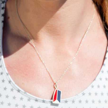 Rowing US National Team Pendant - Sports Jewelry