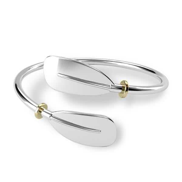 Rowing Vintage Oar Sculling Bracelet - Sports Jewelry