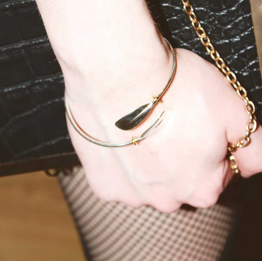 Rowing Vintage Oar Sculling Bracelet - Sports Jewelry