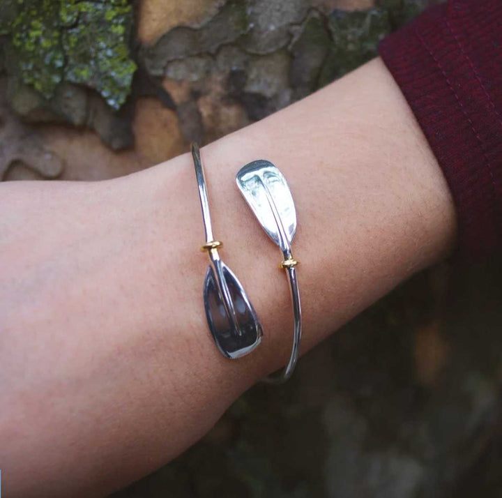 Rowing Vintage Oar Sculling Bracelet - Sports Jewelry