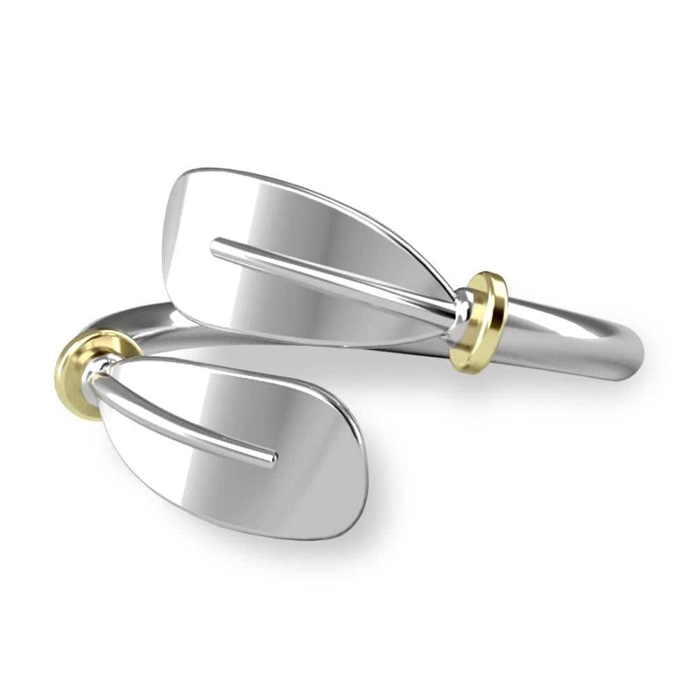 Rowing Vintage Oar Sculling Ring - Sports Jewelry