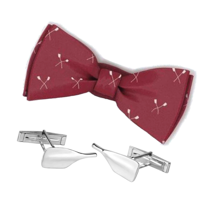 Rowing Bowtie and Cleaver Oar Cufflinks Gift Set