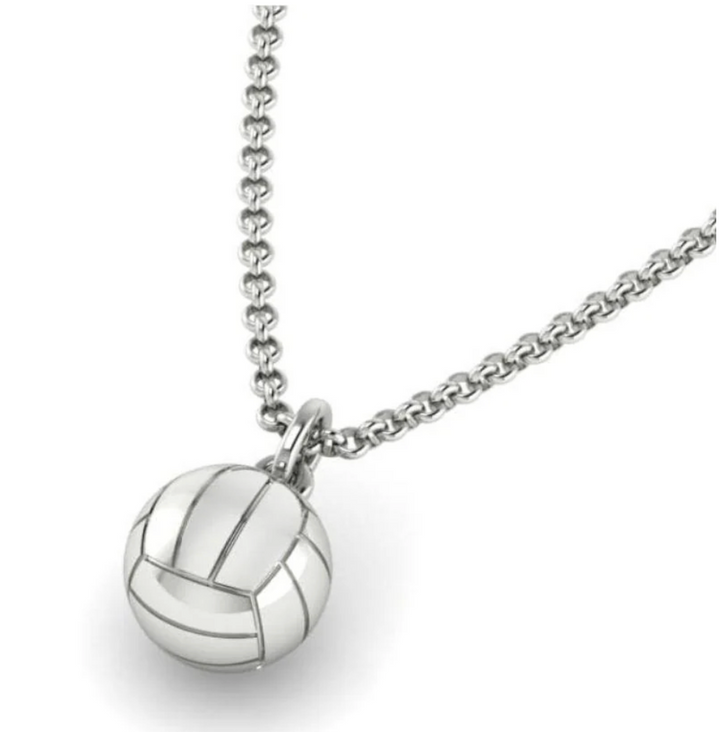 Volleyball Netball Studs and 3D Pendant Gift Set