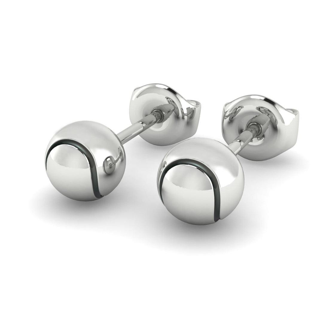 Tennis Ball Stud Earrings - Sports Jewelry