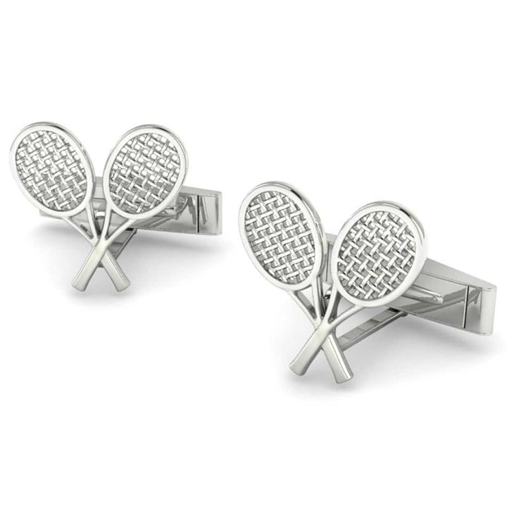 Tennis Double Racket Cufflinks - Sports Jewelry