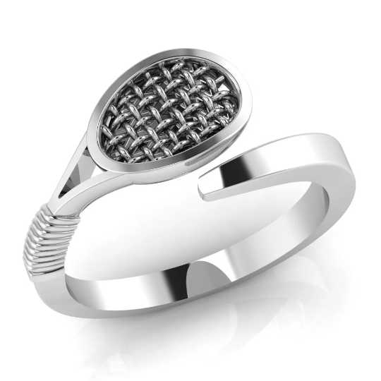 Tennis Statement Ring - Sports Jewelry